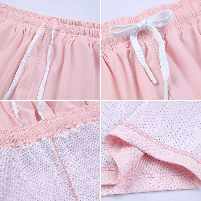Woman Short Outdoor Sport Double-layer Yoga Shorts Pants Quick Dry Breathable Stretch Fitness Running XJ260206