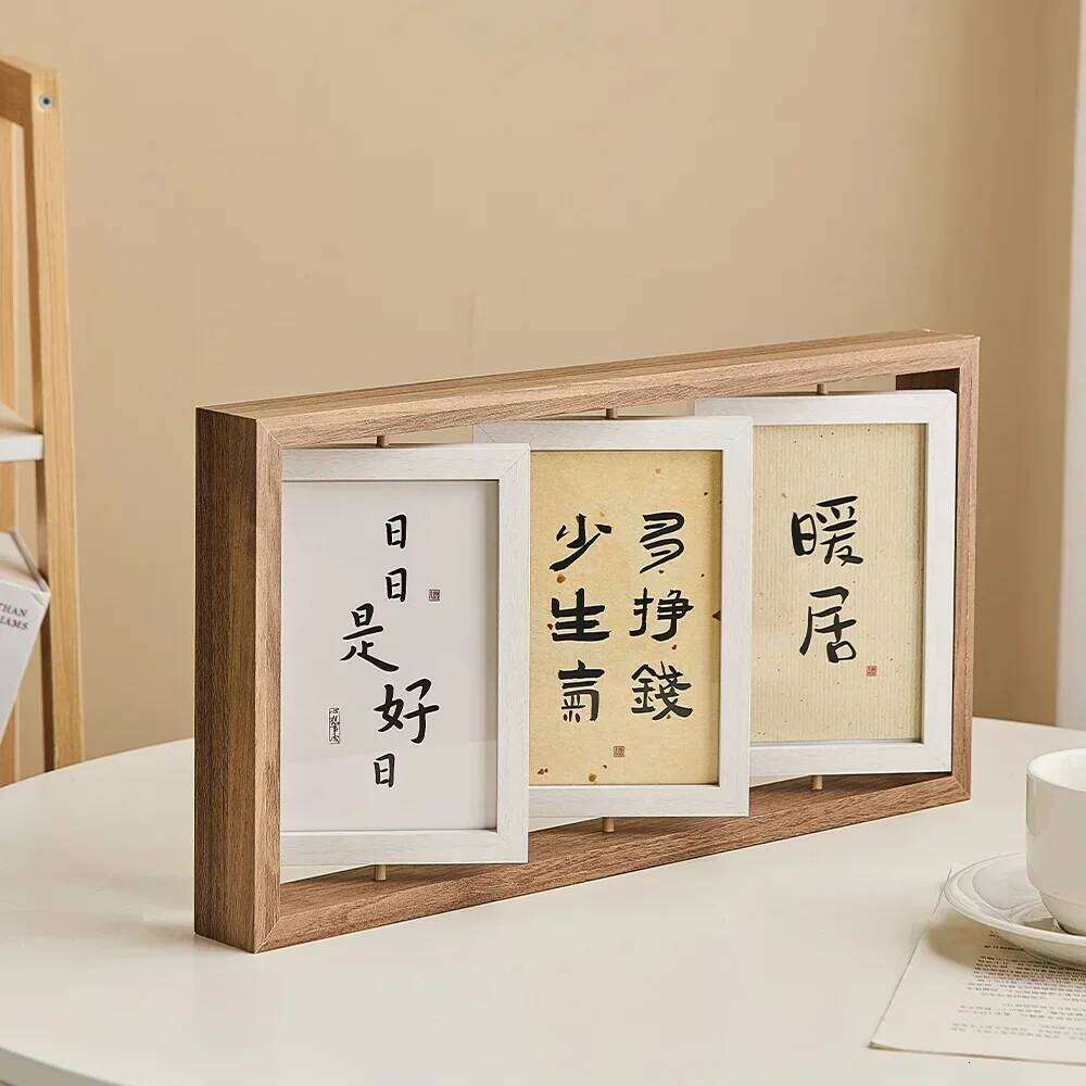 Modern Home Decor for Room Desk Frame Glass Portrait Hanging Picture Desktop Photo Frames Love Gift S260205