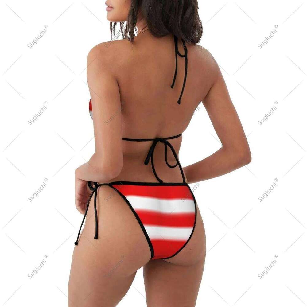 Women Girls Bikini Puerto Rico Flag Swimsuit Sets Three Point Beachwear Swimming Bathing Beach Party Suits Sexy Mujer Z260206
