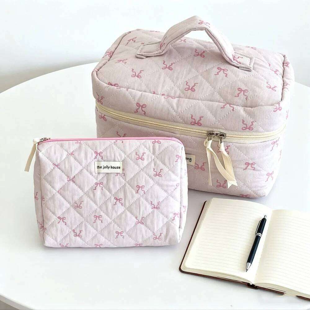 Makeup and Cosmetics Organizer Cosmetic Woman Women's Necessaire Gifts for Women Pink Bag Large Capacity Pouch Y260206