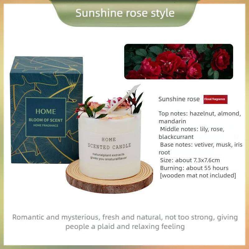 Dried Smokeless Aromatherapy Candles Bare Packaging Scented Candle Home Decora For Valentine's Holiday Decoration S260205