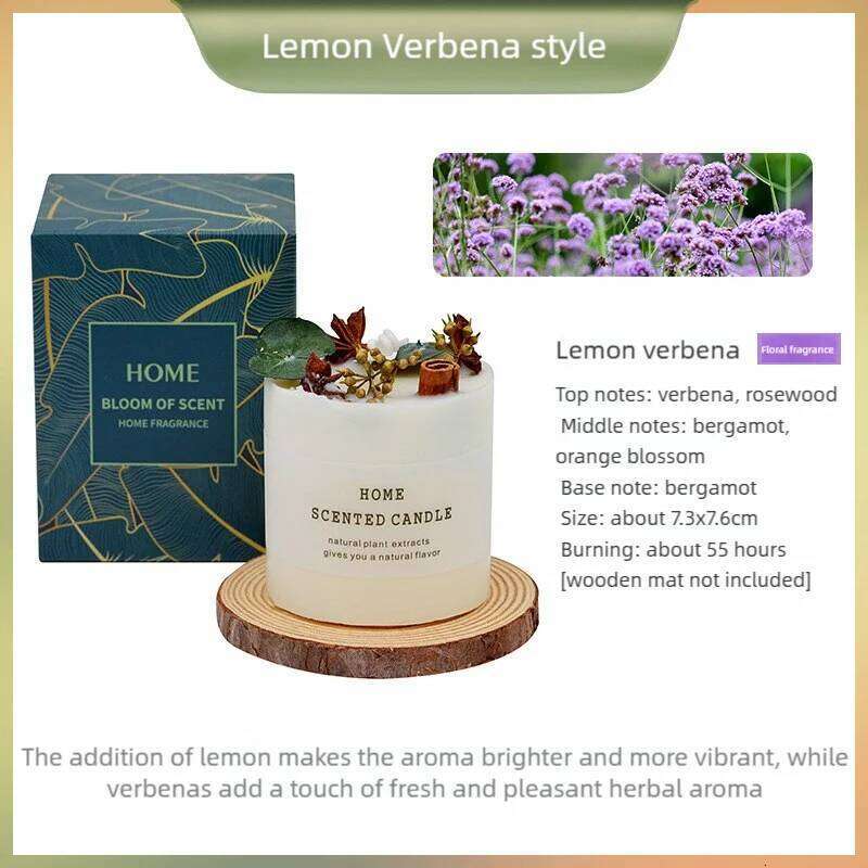 Dried Smokeless Aromatherapy Candles Bare Packaging Scented Candle Home Decora For Valentine's Holiday Decoration S260205