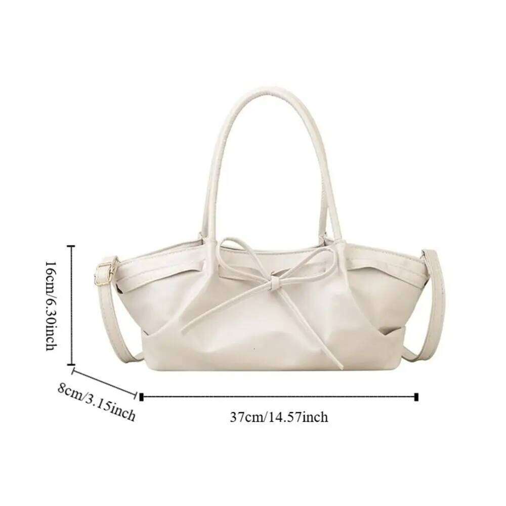 Tredny Designer Bowknot Bucket Gentle Pu Leather Bow Cross Body Casual Multi-color Women's Tote Bag Ladies Y260205