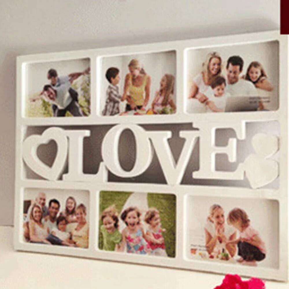 Frame Picture Collage Photo Frames Family Wall Tabletop Love Photosplastic Couples Multiple Hanging Onepictures Framed Multi S260205