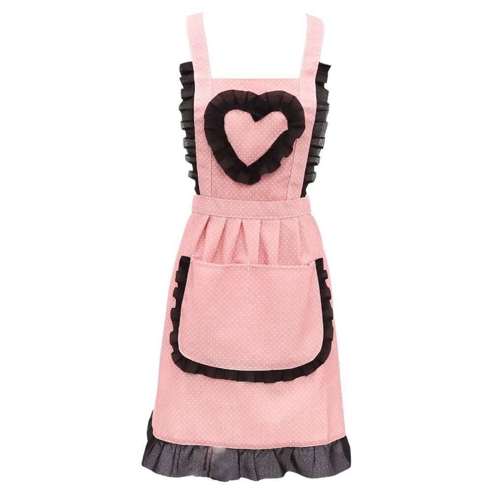 1Pc Mens Cosplay Costumes Lolita Style with Pocket Dressing Maid Uniform Apron Ruffled Outline Halloween Fancy Ball S260205 d2a