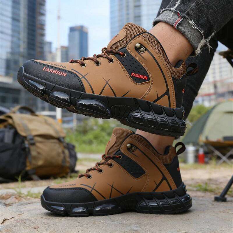 Outdoor Hiking Boot Lace Up Anti Slip Sports Leisure Off-road Running Men's Trekking Shoes Walking Male Sneakers New