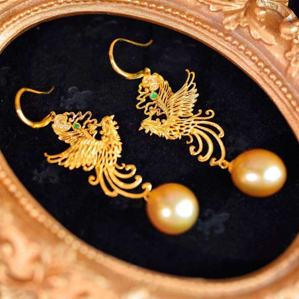 round bead for women, high-end, fashionable, versatile, niche design earrings