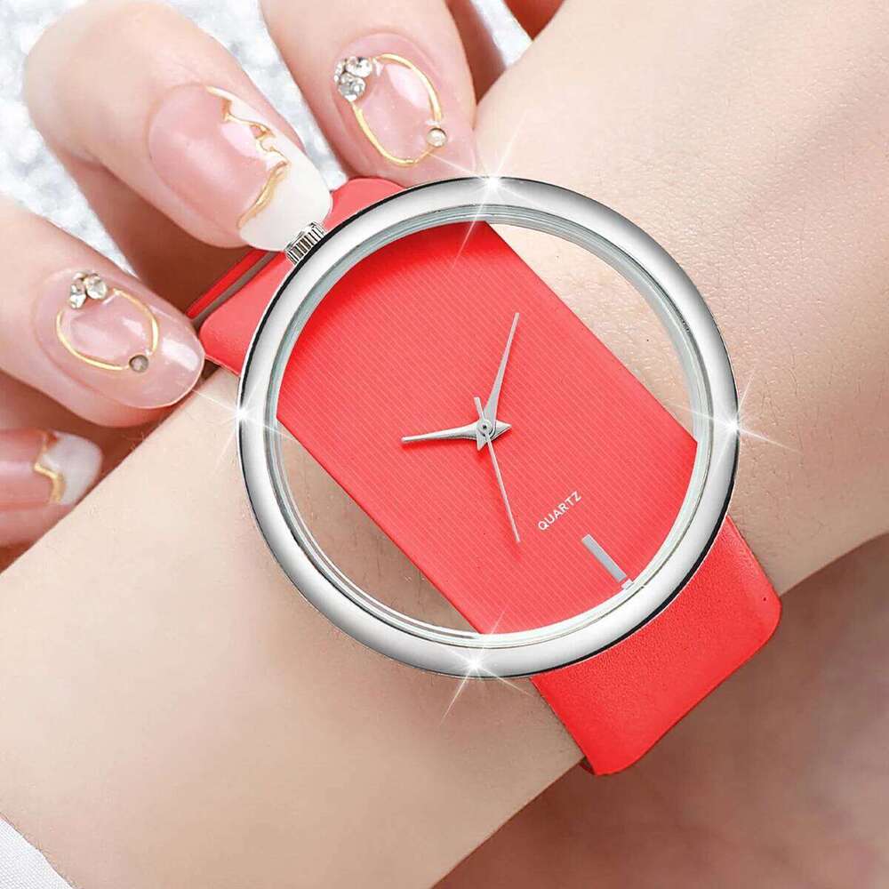 1/2/3PCS Fashion Watches Luxury Big Hollow-out Dial Quartz Watch for Women Clock Gift Relogio FemininoWithout Box Z260206