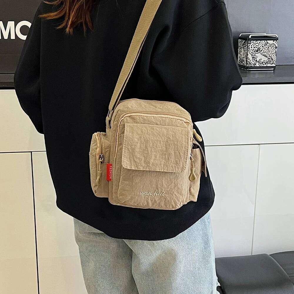 Versatile Nylon Small Square Multi-Functional Large Capacity Commuter Mini Shoulder Mountaineering Bag XJ260129