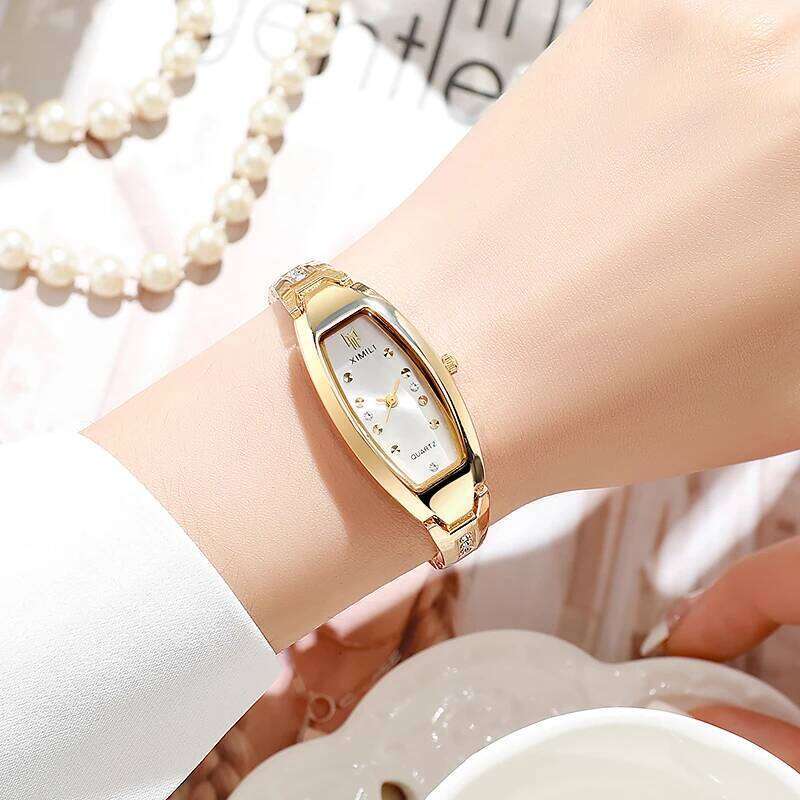 Luxury Women's Watches Stainless Steel Strap Sending Bracelets Quartz Original Diamond Lady Watch Without Box Z260206