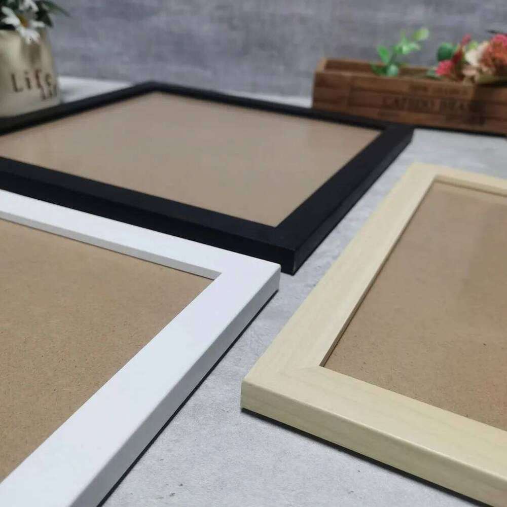 1pc Square Wall Hanging 20X20 25X25cm Wood Picture Frame Stand For Pictures Photo Decor Commemorative Gift S260205