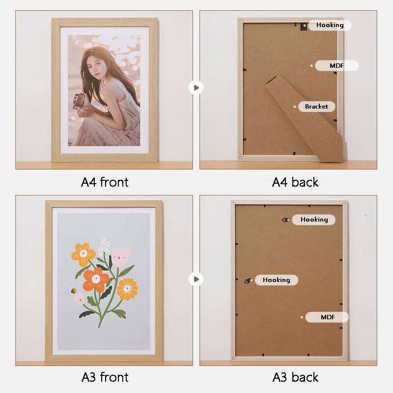 Simple Photo Frame: 6 8 10 inch, children's A4 word picture frame, art work decoration photo frame S260205