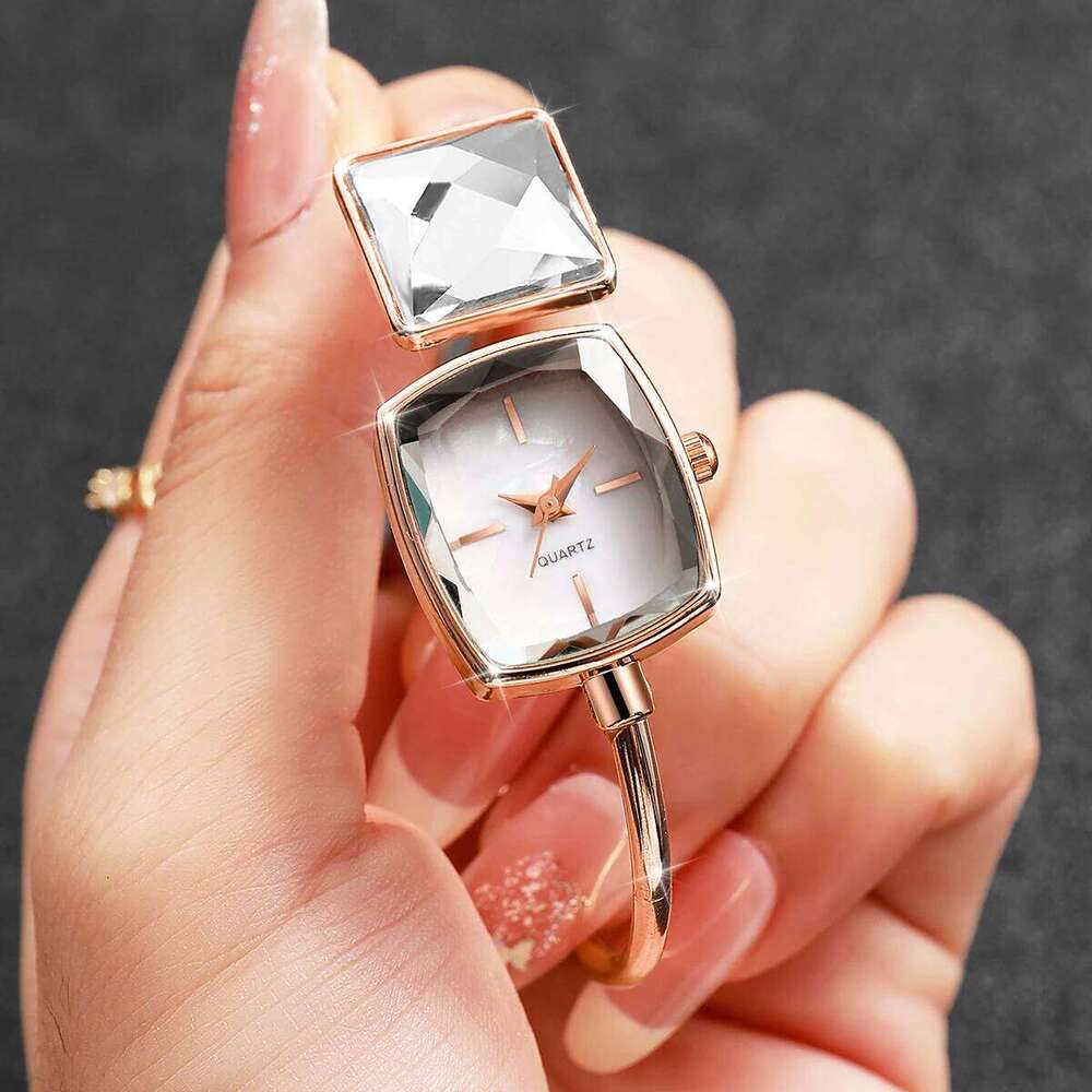 Elegant Square Women Quartz Wristwatch Ladies Fashion Diamond Bracelet Strap Watch Reloj Mujer Girls Clock Gift Z260206