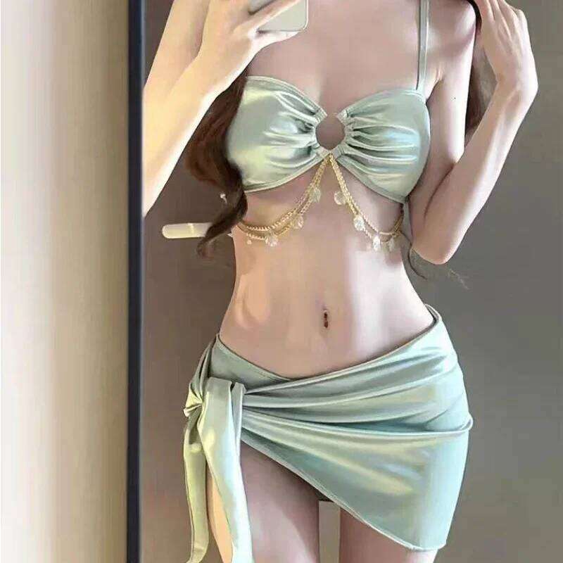 Swimsuit Women Micro Bikini Bathing Suit Fashion Sexy Summer New Model Korean Version Cinjunto De Dos Piezas Mujer 2024 XJ260206