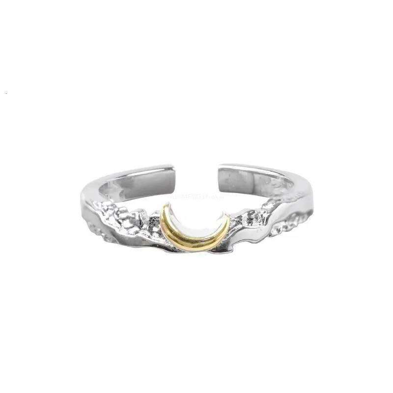 1Pcs Vintage Promise Band Adjustable Matching Sun and Moons Couples Rings Stylish Jewelry Decoration W260206