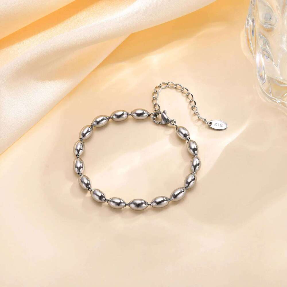 2024 Dainty 2MM/3MM/5MM Beads Chain Bracelets for Women,Gold Color Plating Charm Choker Links Wristband Bracelet Birthday Party 26H0206