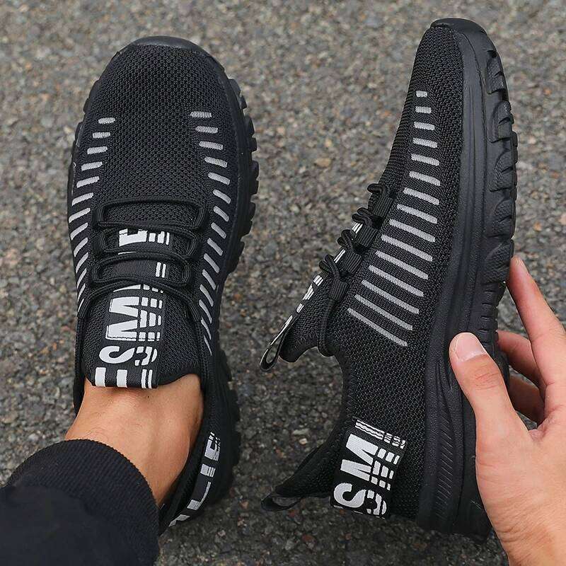 Men's Casual Outdoor Breathable Mesh Anti Slip Running Shoes Fashionable Neutral Versatile Tennis Sneakers Tenis Masculino