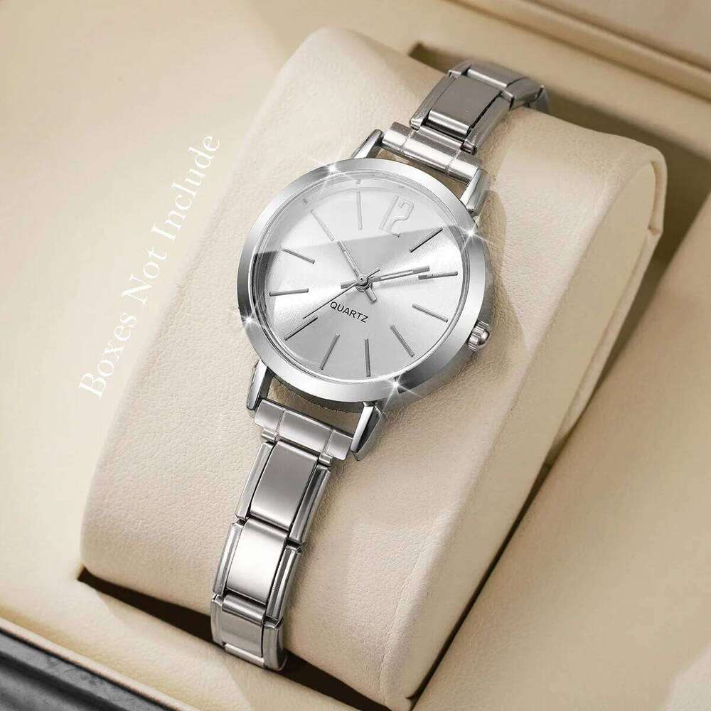 Fashion Arabic Dial Women Quartz Watches Ladies Alloy Band Wristwatch Reloj Mujer Without Box Z260206