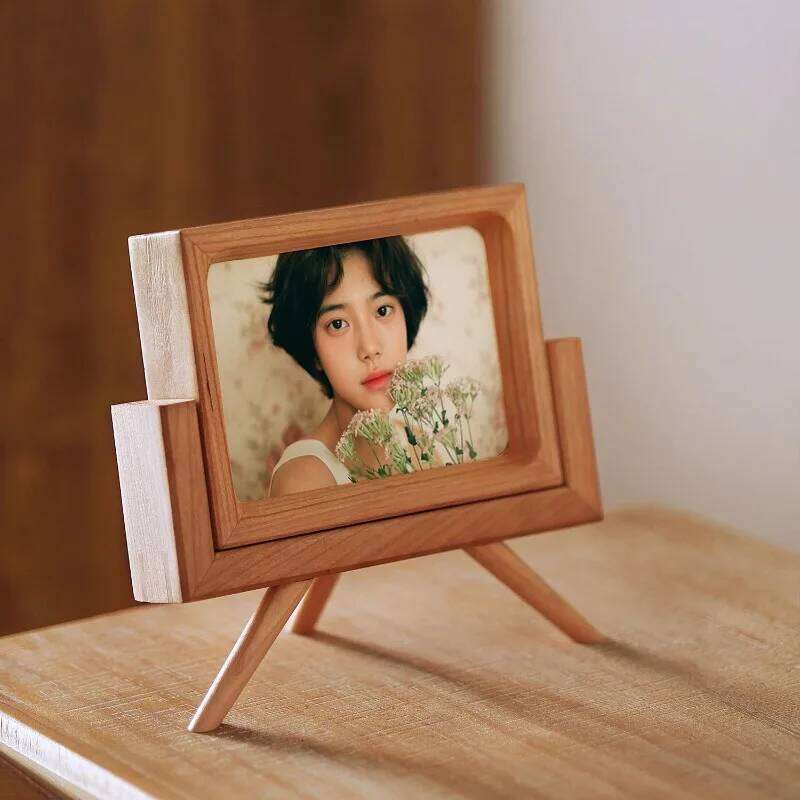 Solid Wood Photo 5/6 Inch Detachable Display Rack High-End Picture Frame for Living Room or Tabletop Home Decoration S260205