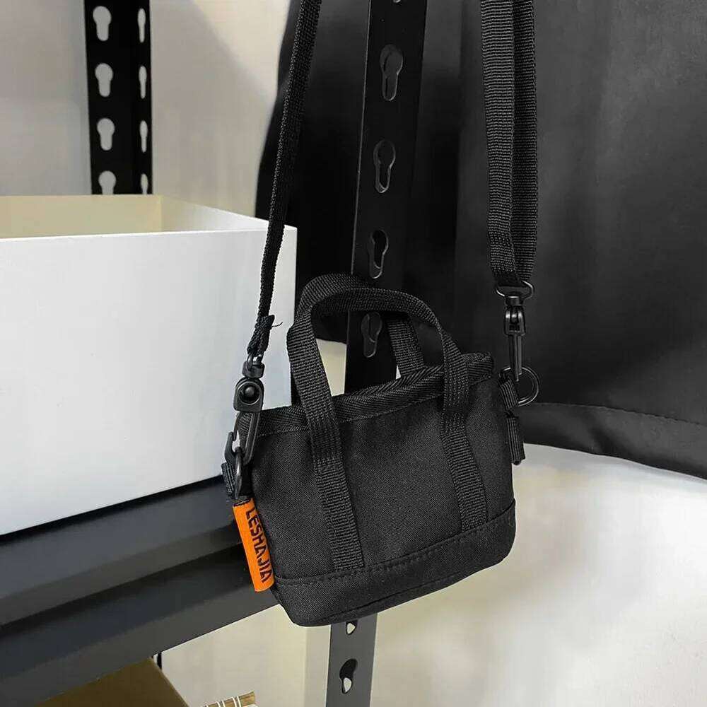 Retro Shoulder Bags Nylon Solid Color Messenger Lady Men Zipper Small Crossbody Bag for Outdoor Running XJ260129