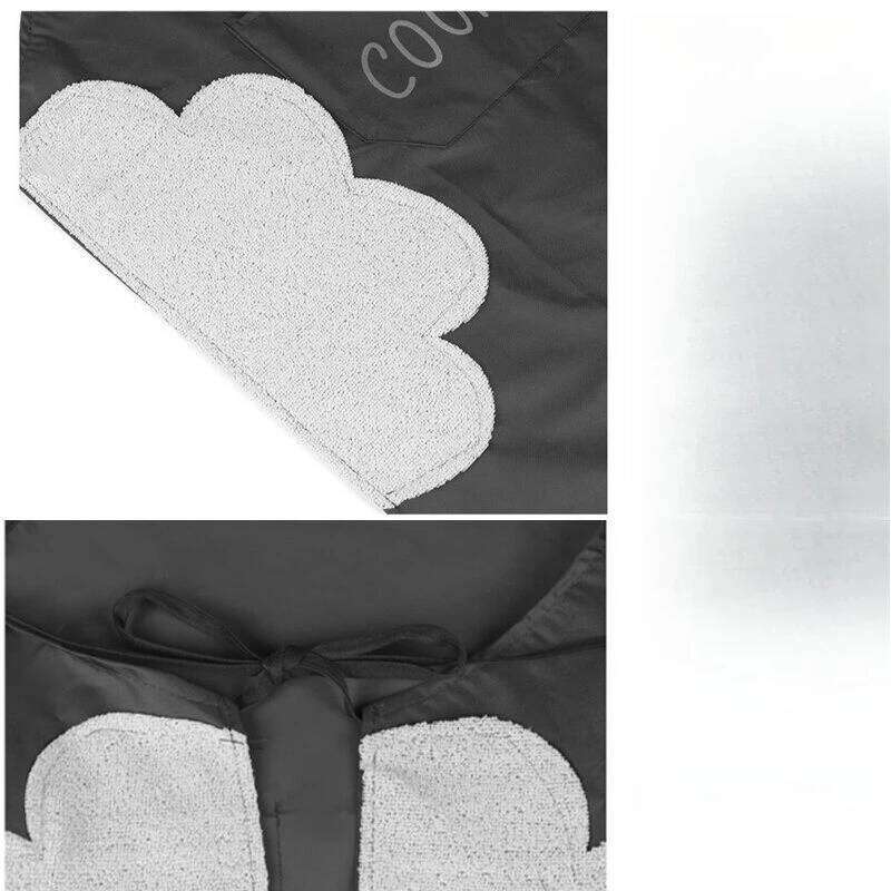 Waterproof Oilproof Can Wipe Hands Kitchen Work Clothes Home Cooking Cleaning Men and Women Universal Sleeveless Apron S260205 2de