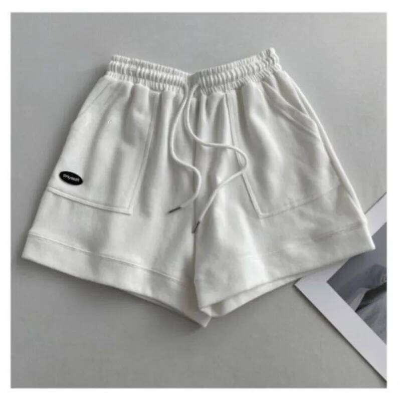 2026 New Women's Comfortable Loose Wide-legged Drawstring A Waist Slim Fit Casual Home Versatile Sports Shorts XJ260206