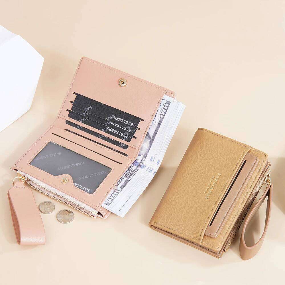 Cute Fashion PU Leather Mini Coin Women Solid Color Credit Bags Small Wallet Money Bag Purse Card Holder Y260206