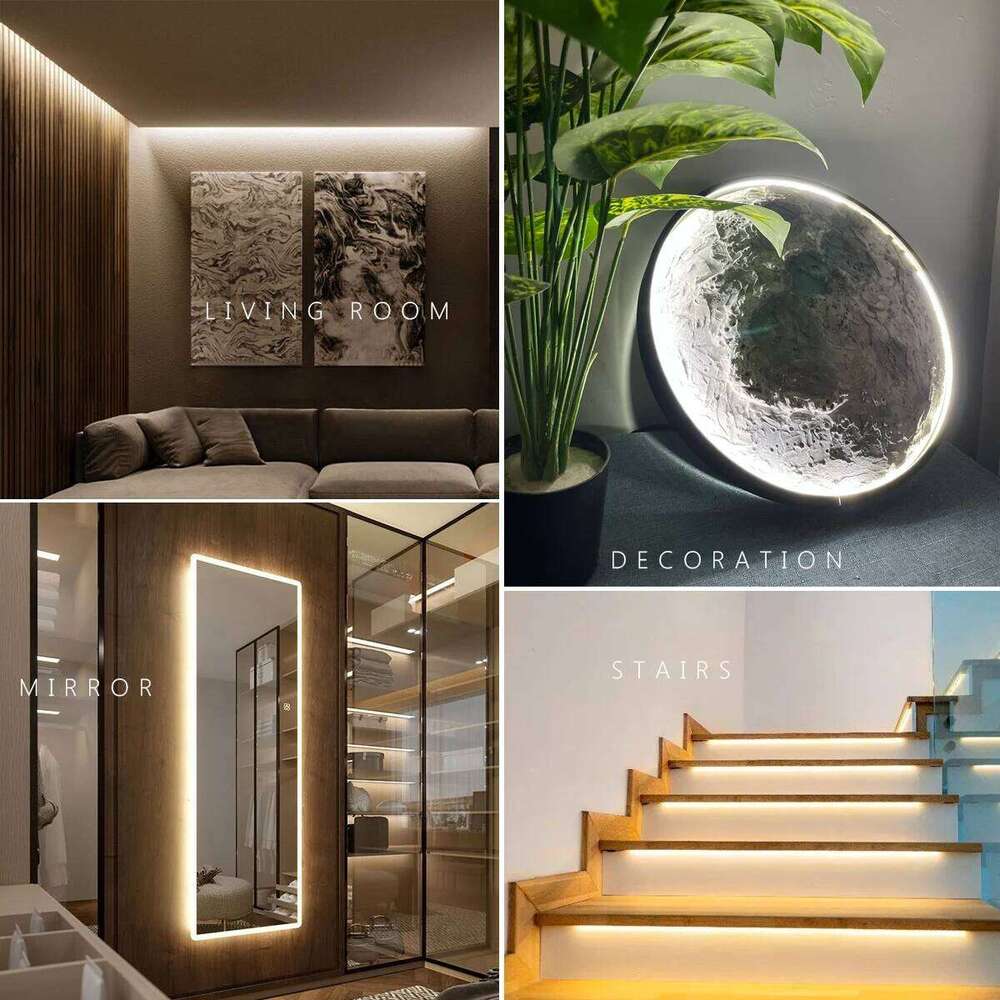 5mm Ultra Thin DC 12V COB Strip Light 320LEDs/M Flexible Ra90 Linear LED Tape Ribbon for Room Home Decor 3000K 4000K 6000K Z260206