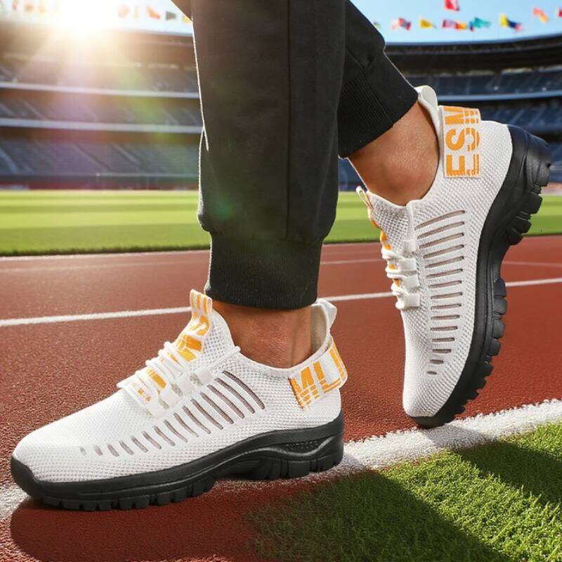 Men's Casual Sneakers Lightweight Breathable Mesh Fashion Running Outdoor Fitness Exercise Classic Slip on Walking Shoes