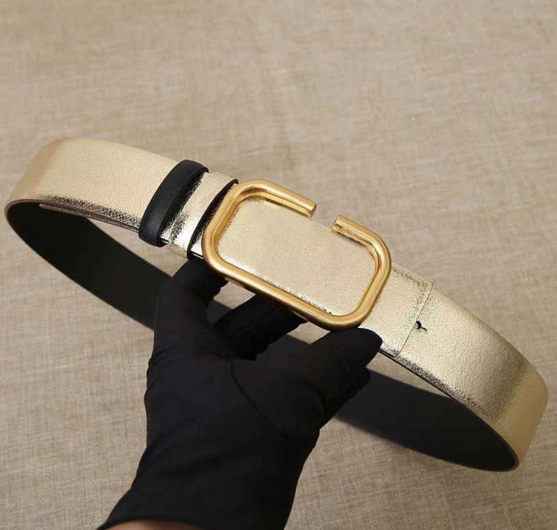Fashion Designer Belt Women V Buckle Genuine Leather Skirt Dress Jeans Decoration Btlts All-match Girdle 7cm Men Ladies Waistband High-quality ZMVO