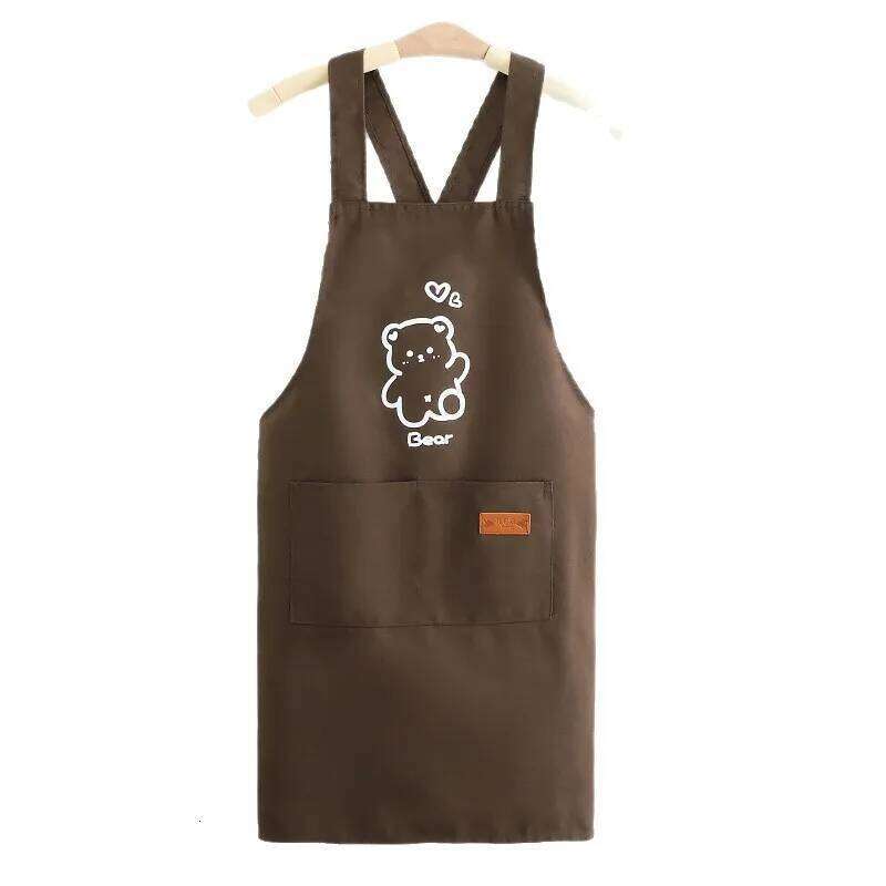 Canvas Apron Home Kitchen, Stain-Resistant Cooking Apron, Cartoon Style, Suitable for Work and Dining, Durable Workwear S260205 ba0