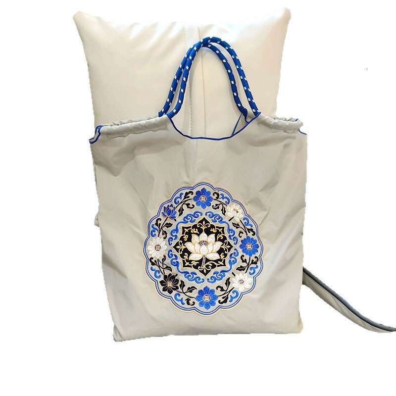 New Canvas Japanese Style Shopping Custom Embroidered Tote Handheld Shoulder Bag MASA