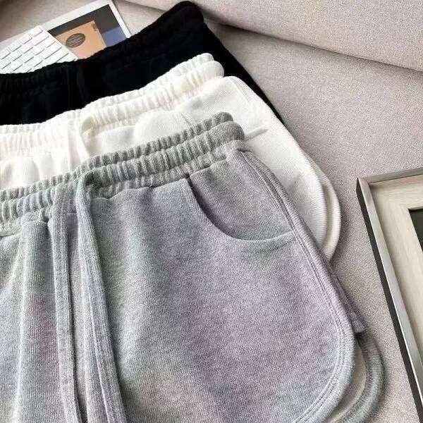 Mini cotton summer Korean version casual sports shorts women loose wide legs A word C260206