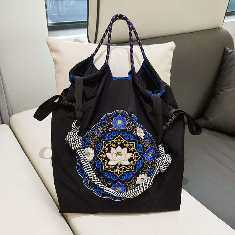 New Canvas Japanese Style Shopping Custom Embroidered Tote Handheld Shoulder Bag MASA
