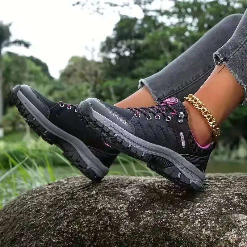 Women's Comfortable Thick Soled Especially Mesh Anti Slip Durable Walking Shoes Outdoor Activities Hiking Travel Sneakers