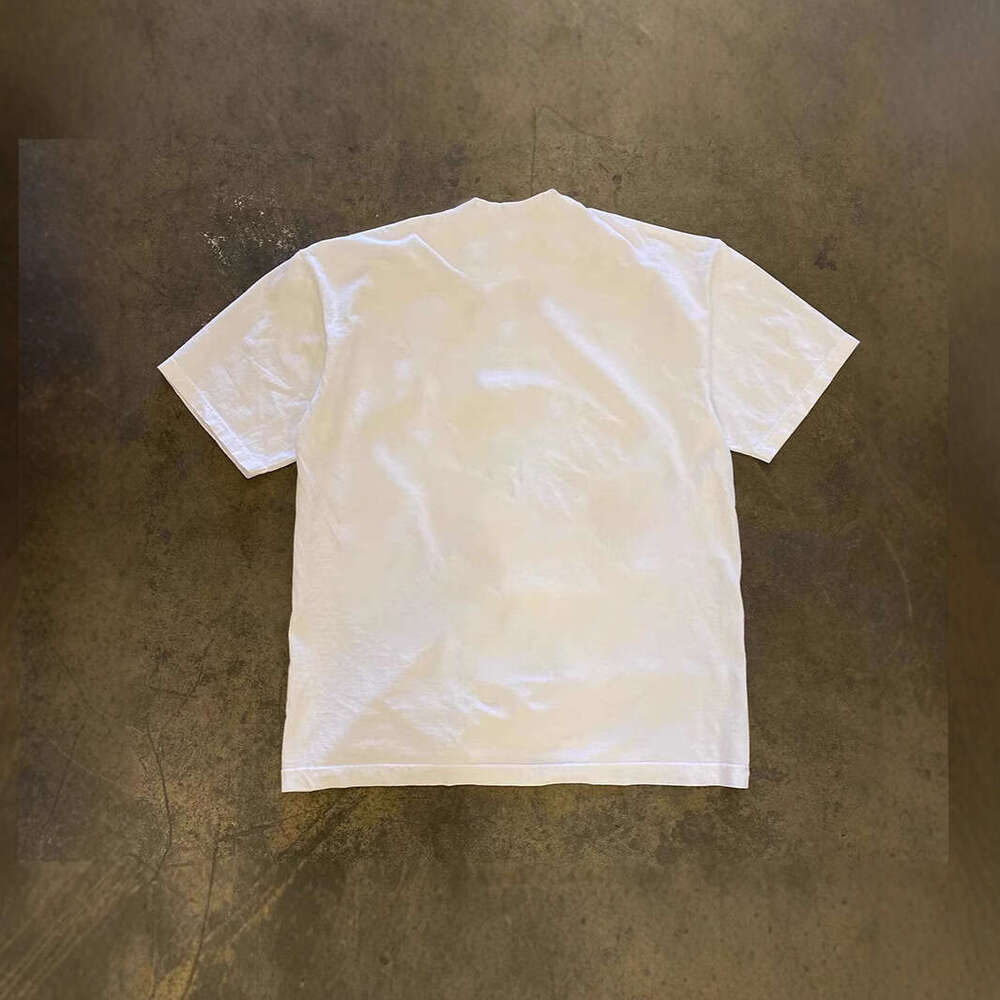 250g heavyweight pure cotton! American-style oversized manga Shibuya girl print loose-fitting short-sleeve T-shirt for couples, men's