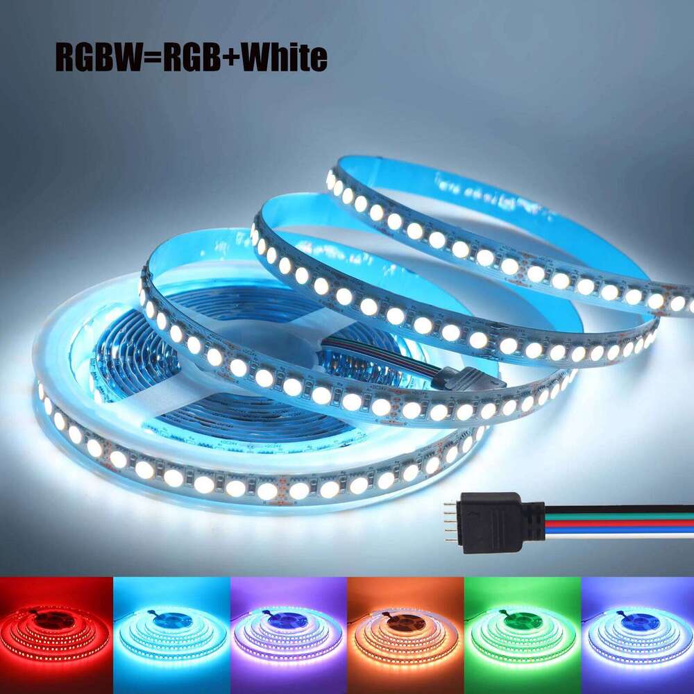 DC 12V 24V RGBW/RGBWW LED Strip Light 4-in-1 Chip SMD 5050 108 120LEDs/M Flexible Rope Tape For Living Room Bedroom Home Decor Z260206