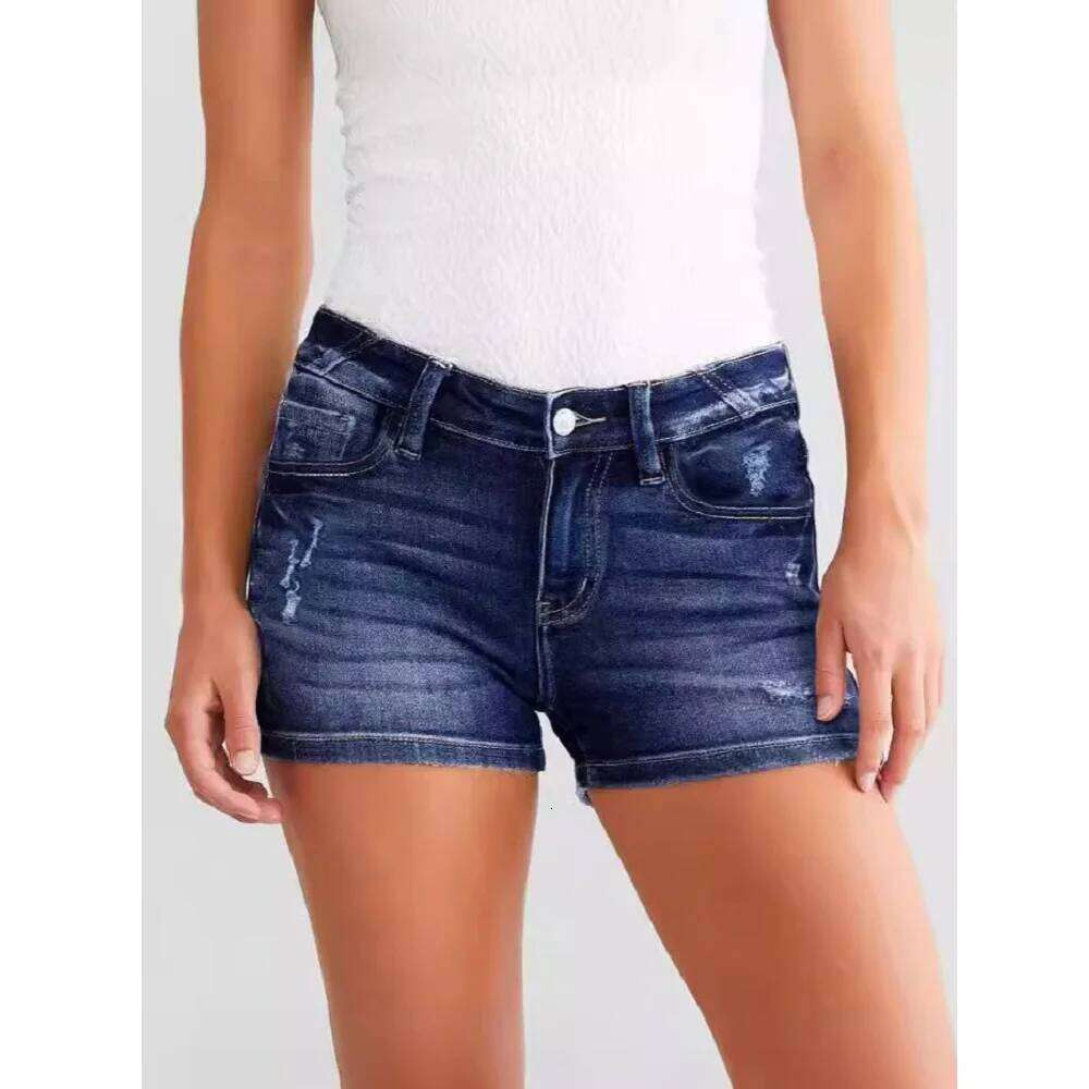 Women Summer Denim Shorts Ladies Ripped Hole Jeans Short Pants Ropa para mujer XJ260206