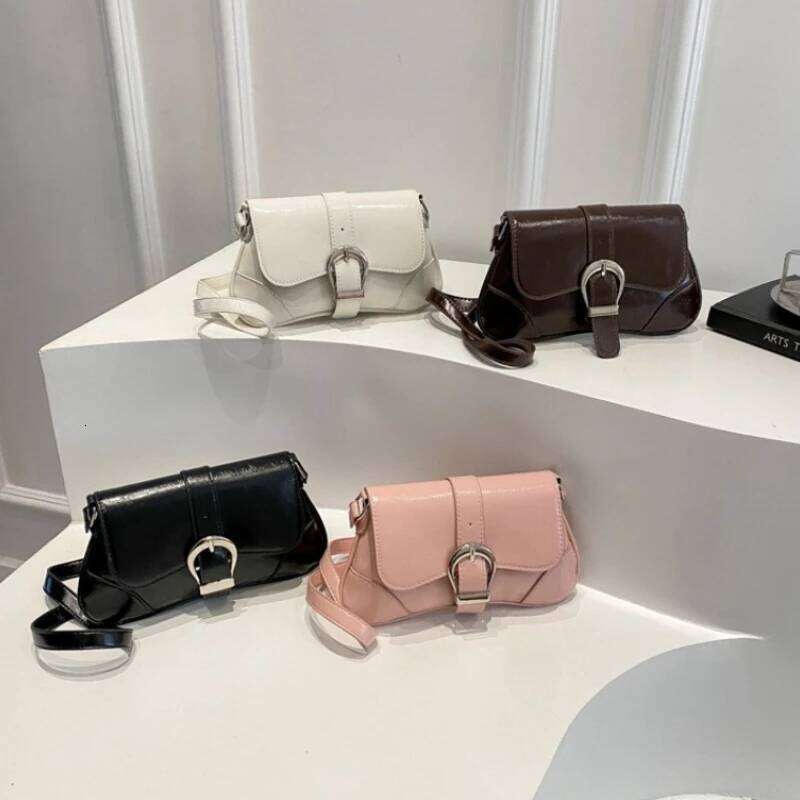 Fashion Thread Design Women's Shoulder Bag Casual Solid Color Ladies Pu Handbags Purse Simple Female Underarm Bags Clutch Y260205