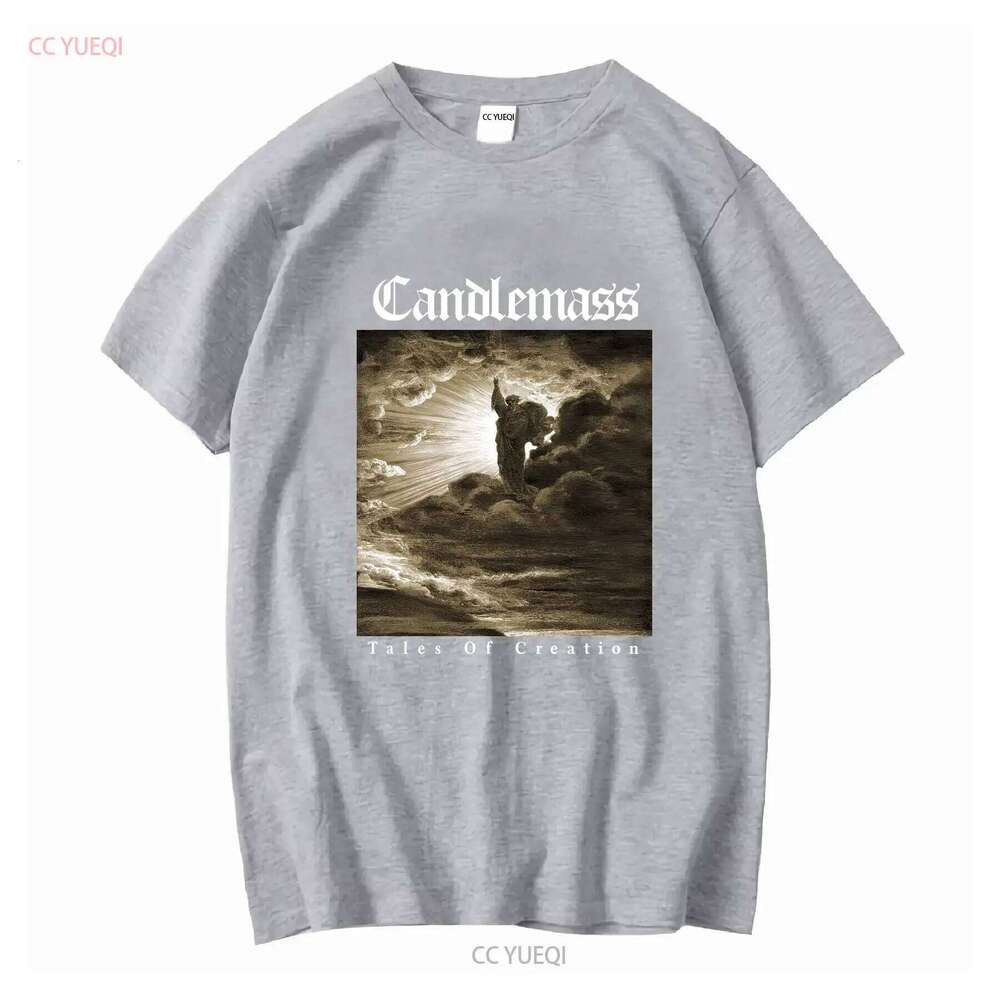 Candlemass 'Tales Of Creation' Black T Shirt NEW OFFICIAL vintage Washed Versatile graphic Casual Soft designer clothes X260207