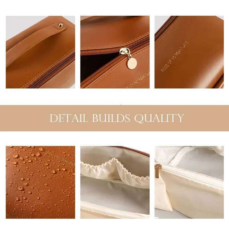 New Arrival Large Capacity Makeup Bag Women, Perfect for Daily Storage Travel, Simple and Elegant Design travel bags Y260206