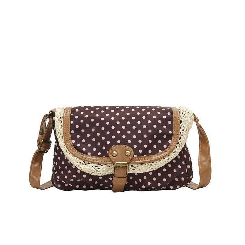 French Retro Dot Women Shoulder Bags Sweet Lace Ladies Flap Crossbody Bag Purse Elegant Portable Female Lightweight Handbags Z260207 - view 7