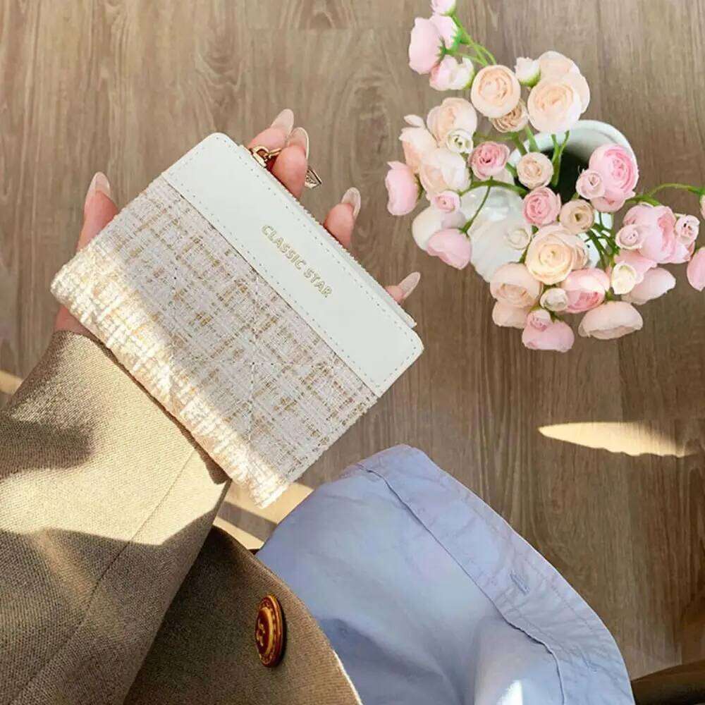 Retro Fashion Mini Short Wallet PU Leather Large Capacity Coin Purse Solid Color Card Holders Girl Y260206