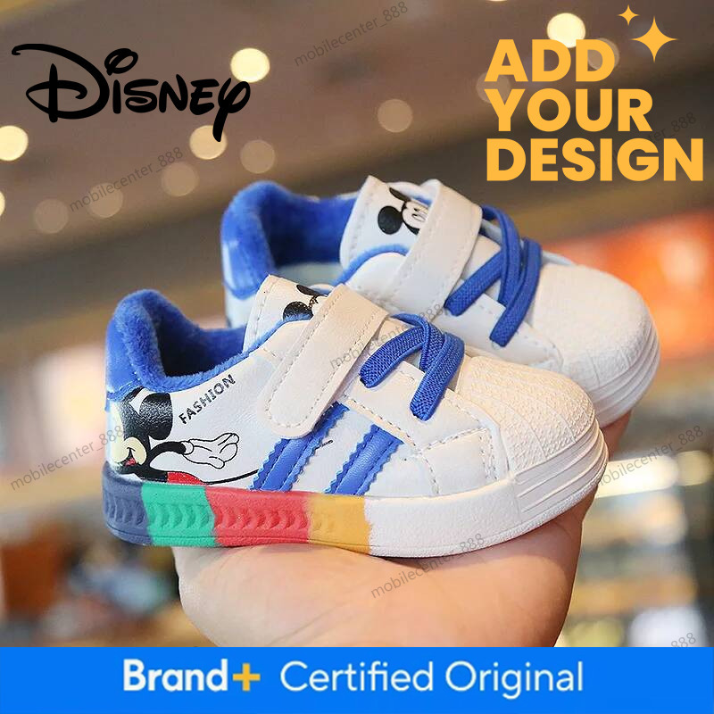 Mickey Minnie Children Casual Shoes Girls Boys Sneakers Kids Breathable Soft Sport Shoe Baby Toddler Outdoor Sneaker Spring