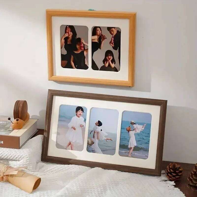 Double/Triple Integrated Desktop Album Set 180 Vertical Frame HD Photo Gift Fram S260205