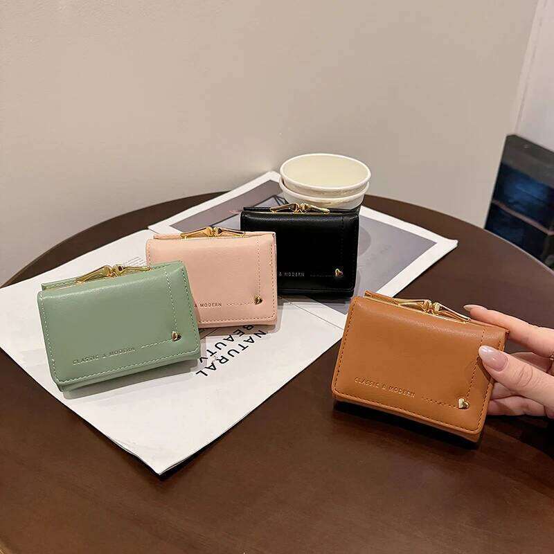 Premium PULeather Wallet Women Slim Minimalist Card Holder with Multiple Slots and ID Window Small Purse for Daily Use Y260206