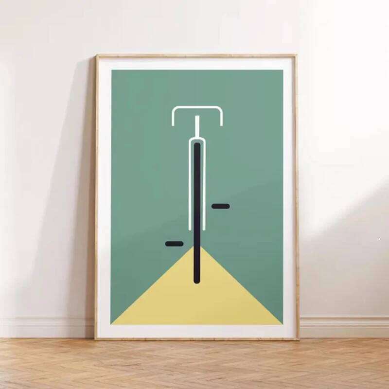 Cyclist Canvas Painting Minimalist Cycling Wall Art Poster Print Bike Modern Pictures for Living Room Decor Bicycle Lover Gift 26Y0207
