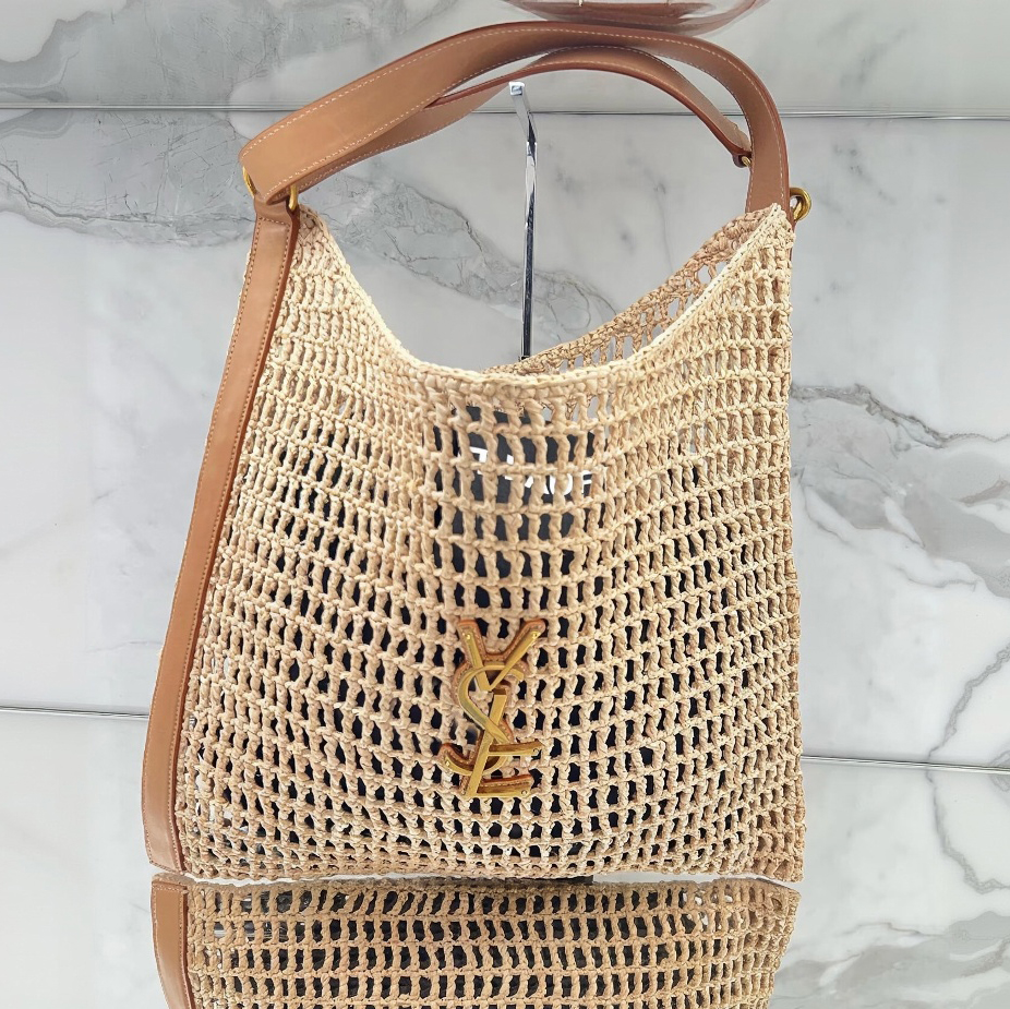 Designer Bag Beach Bag Tote Bag New Luxury Designer Monogram Women's Crossbody Bag - High-Quality Raffia Woven Bag Underarm Bag Large Capacity Shopping Tote