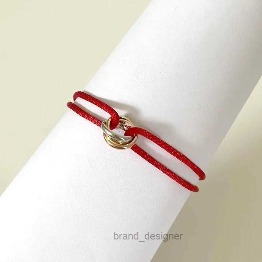 Designer for womens Fashion bracelet Mens 316L Stainless Steel Trinity ring string Bracelet three Rings hand strap couple bracelets
