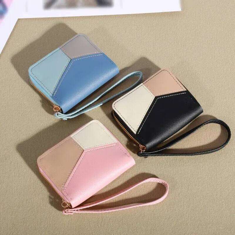 2023 New Small Women's Short Zipper Handbag Personalized Student Cute Mini Fashion Zero Wallet Y260206